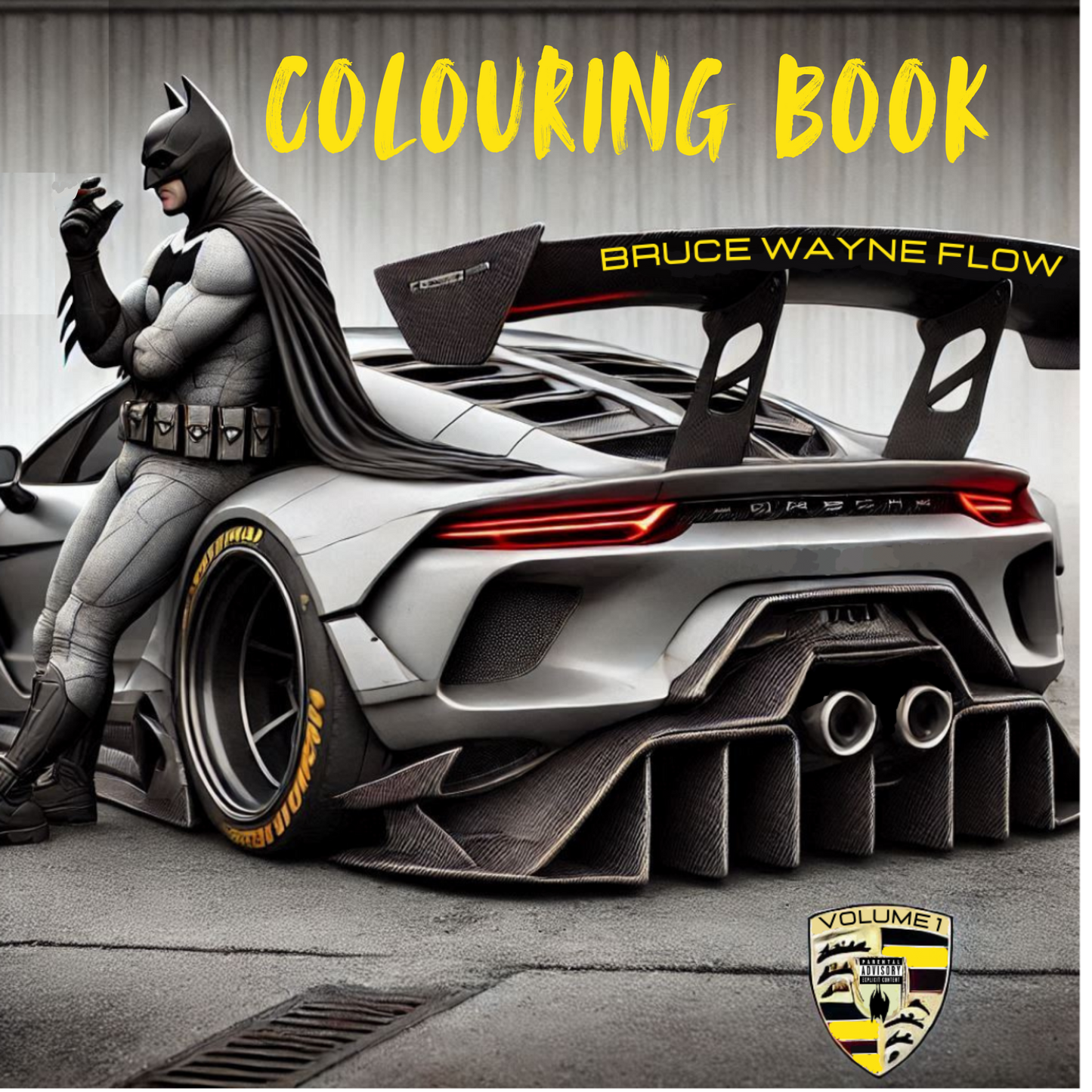 Bruce Wayne Flow Colouring Book & copy of the music album