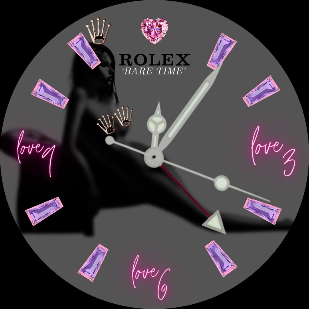 Custom Rolex Dial by Fibe Art ‘Bare Time’